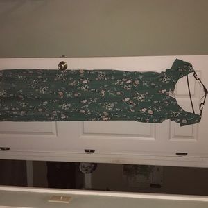 Off the shoulder maxi dress with slit